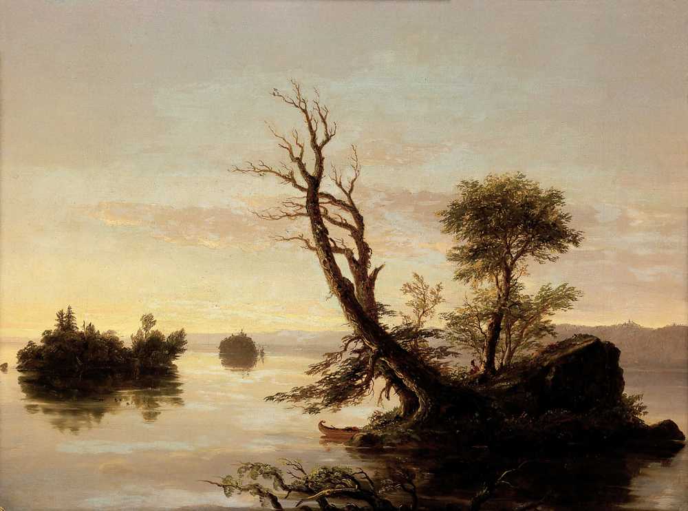 American Lake Scene (1844) - Thomas Cole