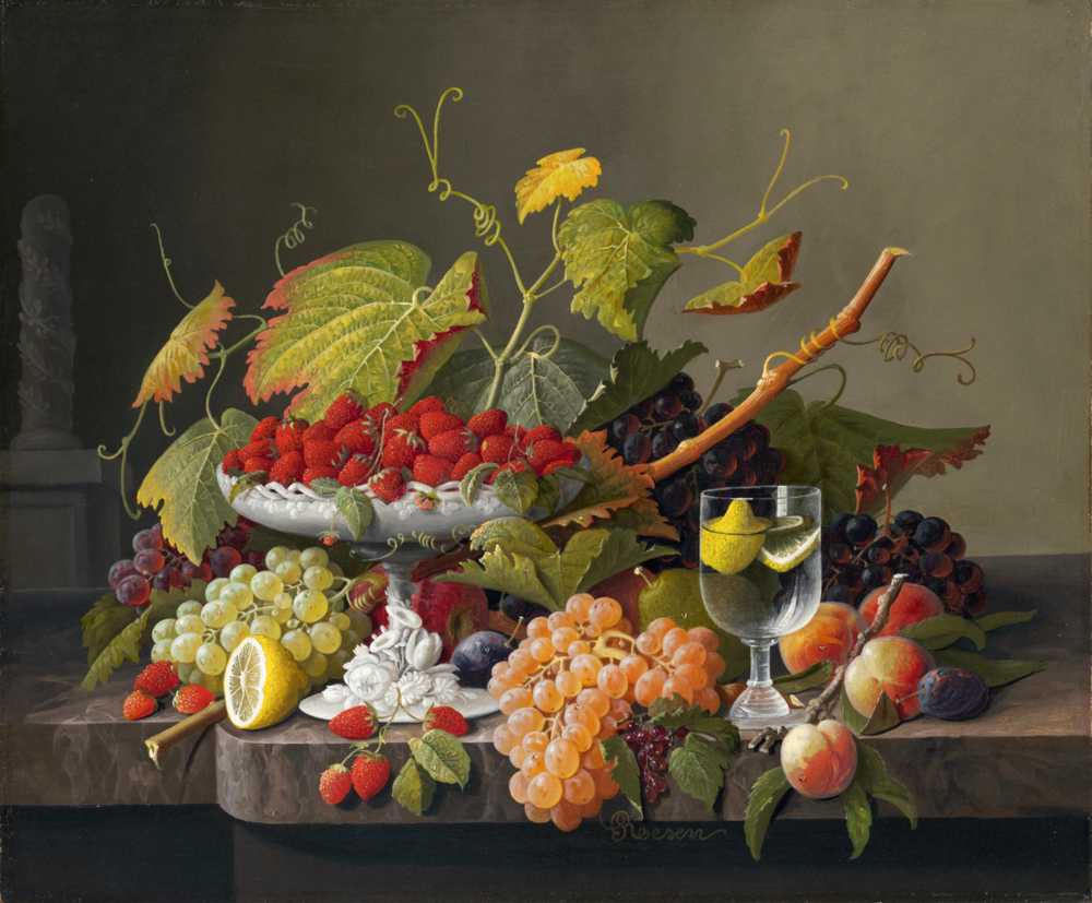 An Abundance of Fruit (1860) - Severin Roesen