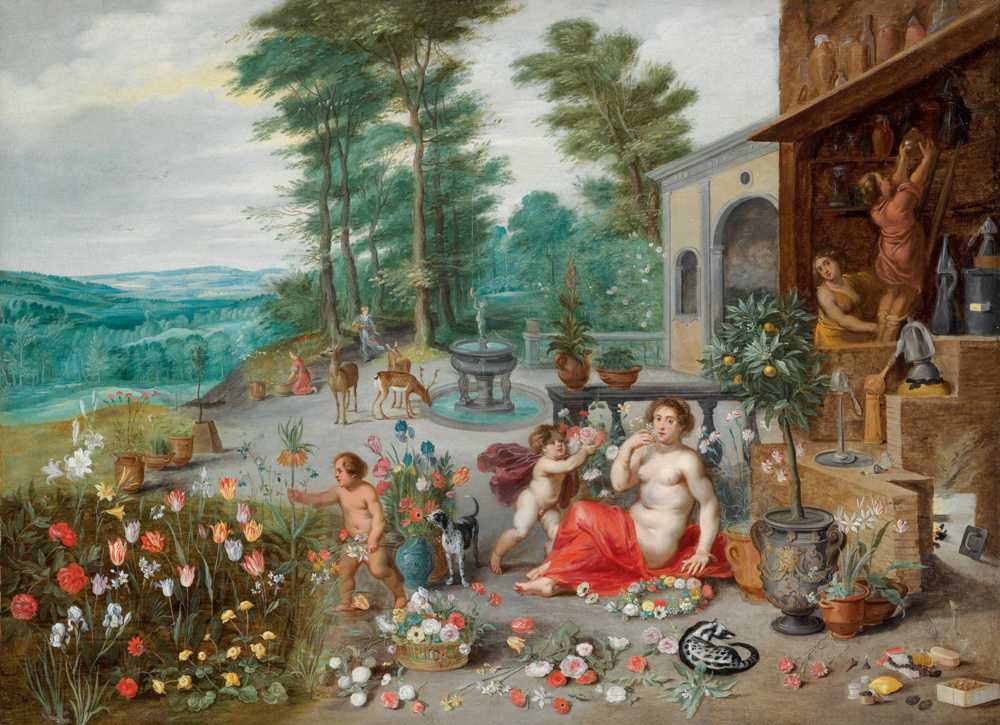 An Allegory Of Smell (1640s) - Jan Brueghel Młodszy