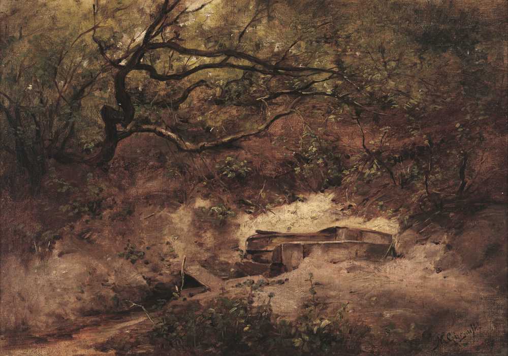 An Apple Tree at a Stream (1868) - Maksymilian Gierymski
