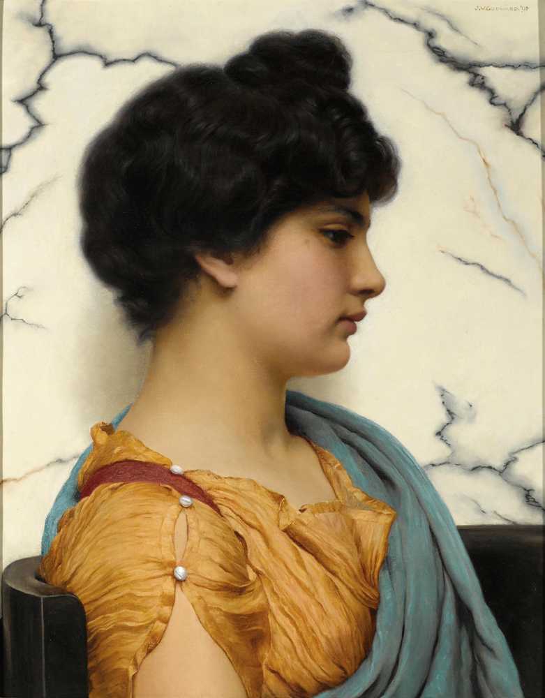 An Arcadian beauty (1909) - John William Godward