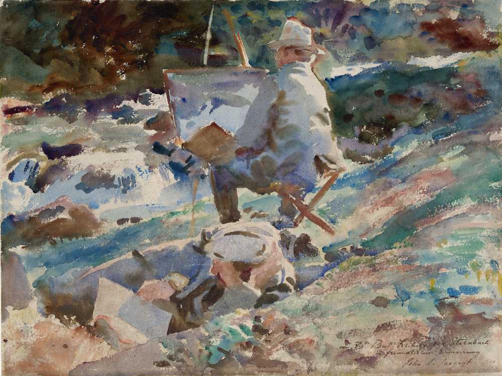 An Artist at His Easel (1914) - John Singer-Sargent