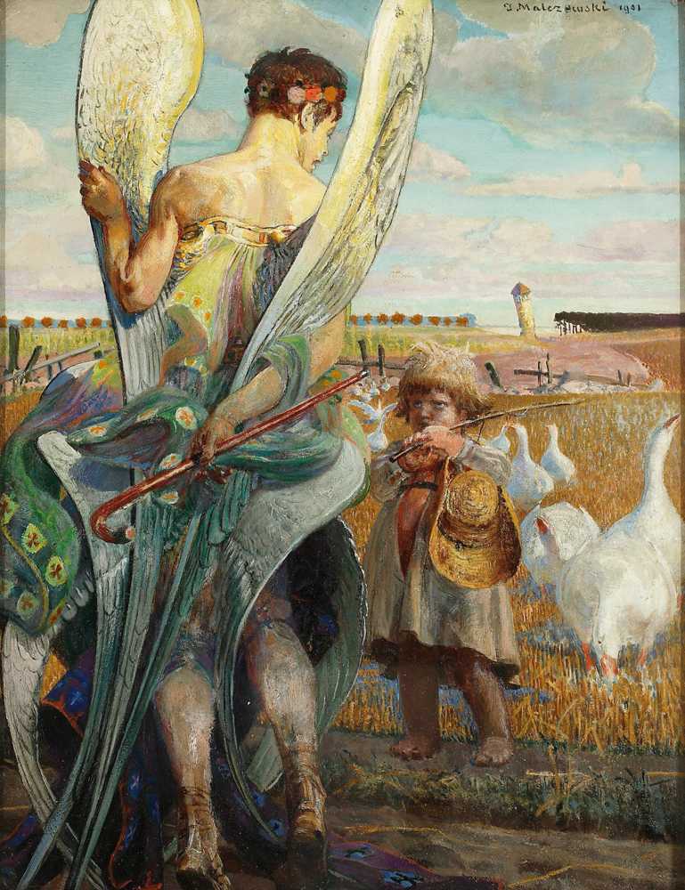 Angel, I shall follow thee (1901) - Jacek Malczewski