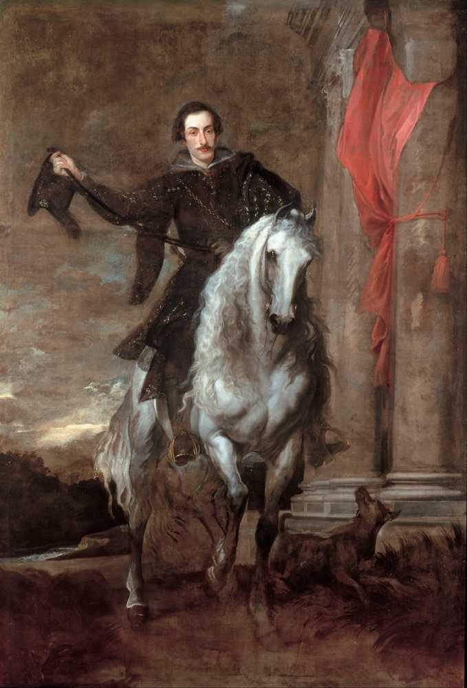 Anton Giulio Brignole-Sale On Horseback (1627) - Antoon Van Dyck