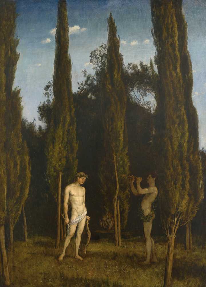 Apollo and Marsyas (1888) - Hans Thoma