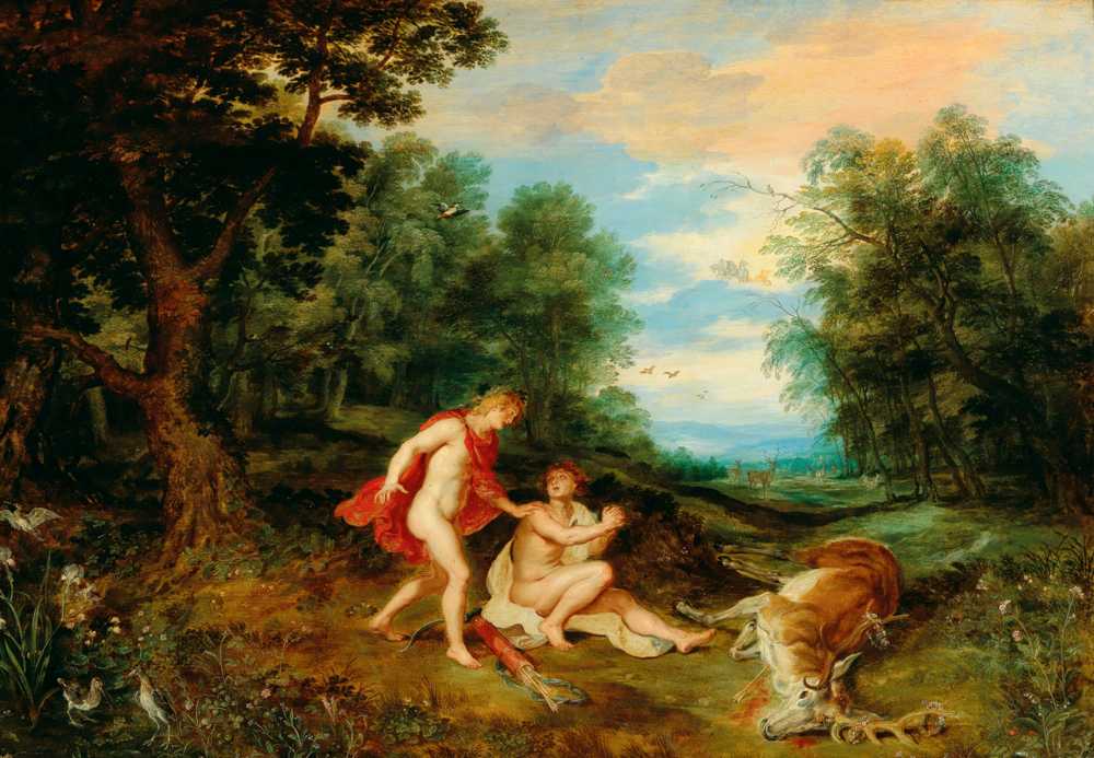 Apollo comforting Cyparissus - Jan Brueghel Młodszy