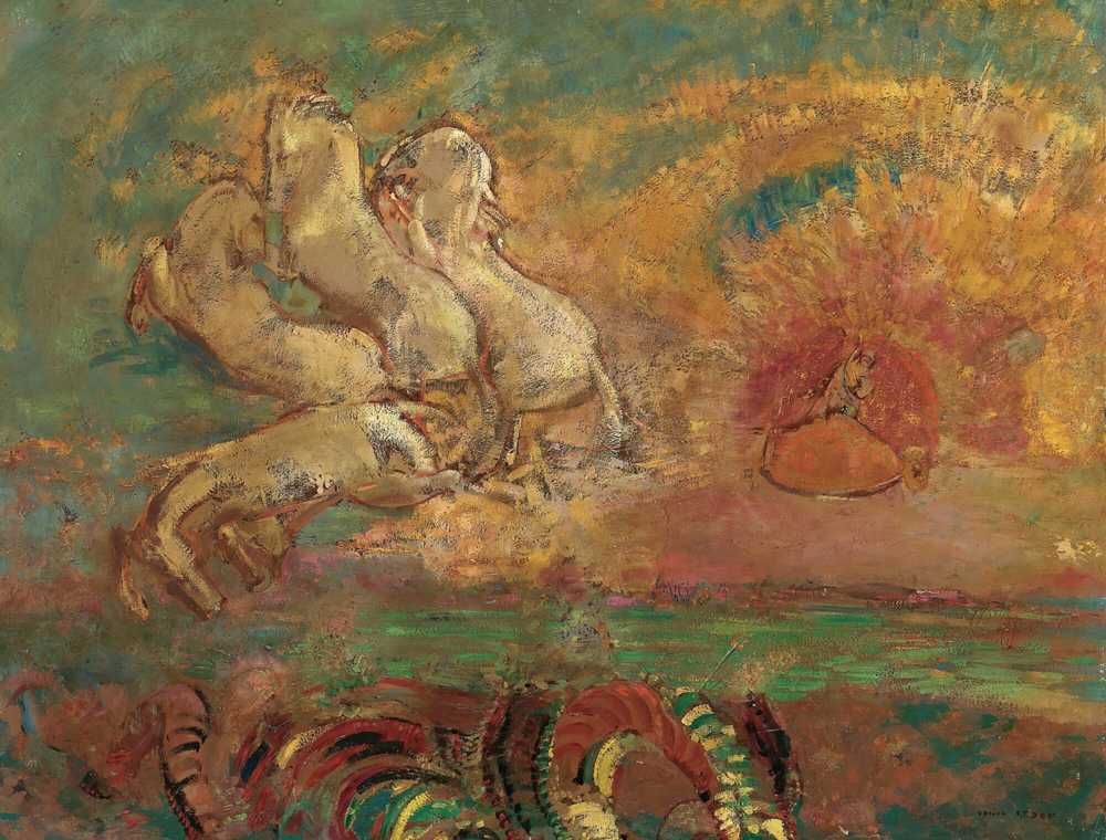 Apollo's Chariot And The Dragon (circa 1907) - Odilon Redon