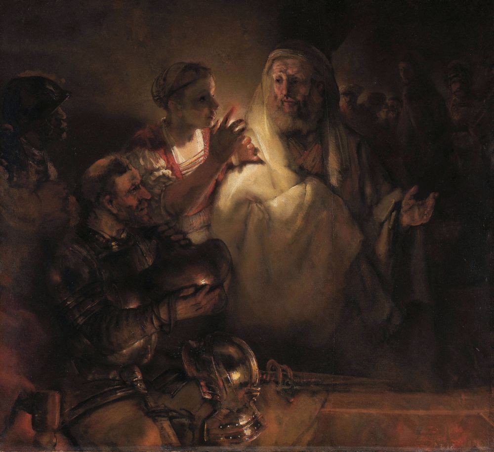 Apostle Peter denied Christ - Rembrandt