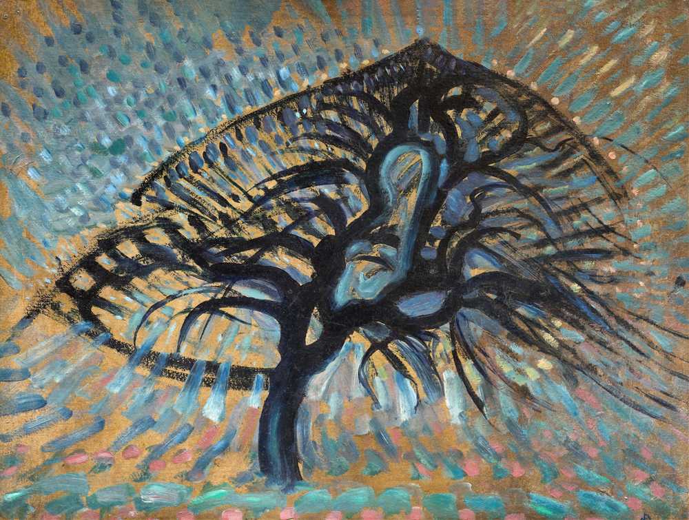 Apple Tree, Pointillist Version (1908–1909) - Piet Mondrian