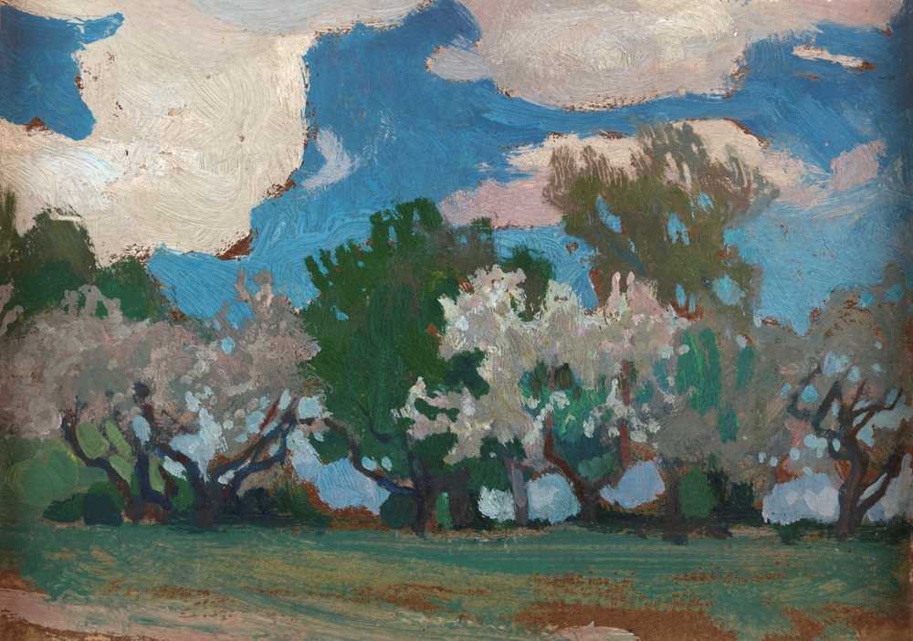 Apple-Trees in Blossom (1903) - Jan Stanisławski