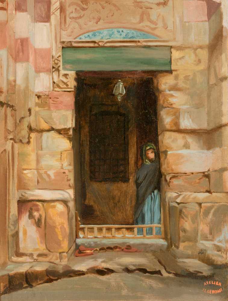Arab Woman in a Doorway (1870) - Jean-Leon Gerome