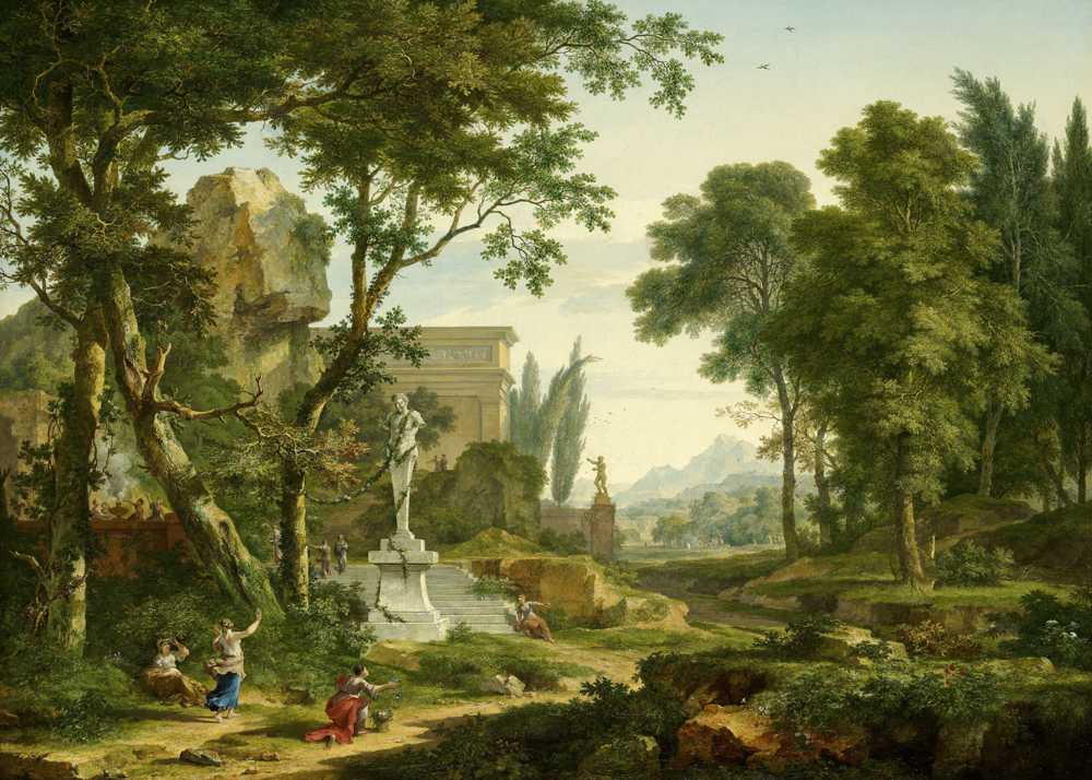 Arcadian landscape (1729) - Jan van Huysum