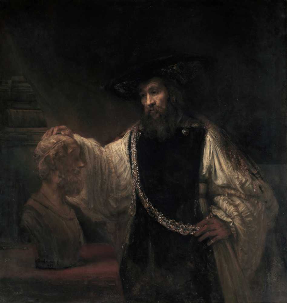 Aristotle with a Bust of Homer (1653) - Rembrandt van Rijn