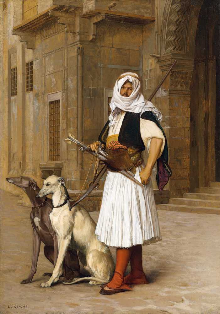 Arnaut and two Whippets (1867) - Jean-Leon Gerome