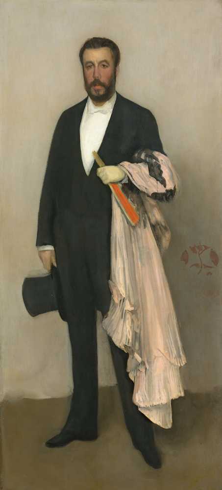 Arrangement in Flesh Colour and Black, Portrait of Theodore Duret ... - Whistler