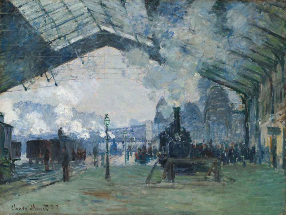 Arrival of the Normandy Train, Gare Saint-Lazare - Claude Monet