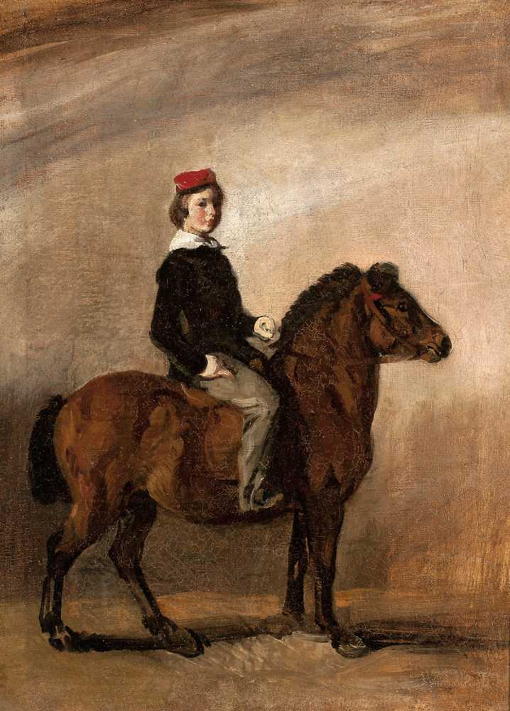 Artist’s son on a pony - Piotr Michałowski