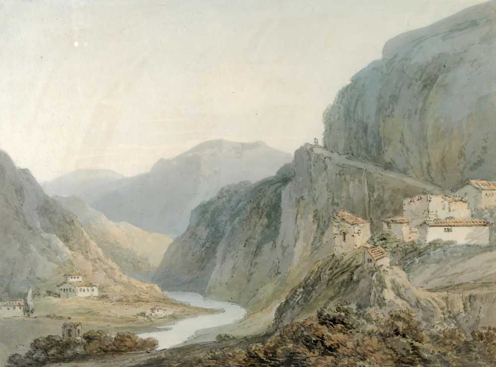 Ascent To The Cascade Of Terni - Joseph Mallord William Turner