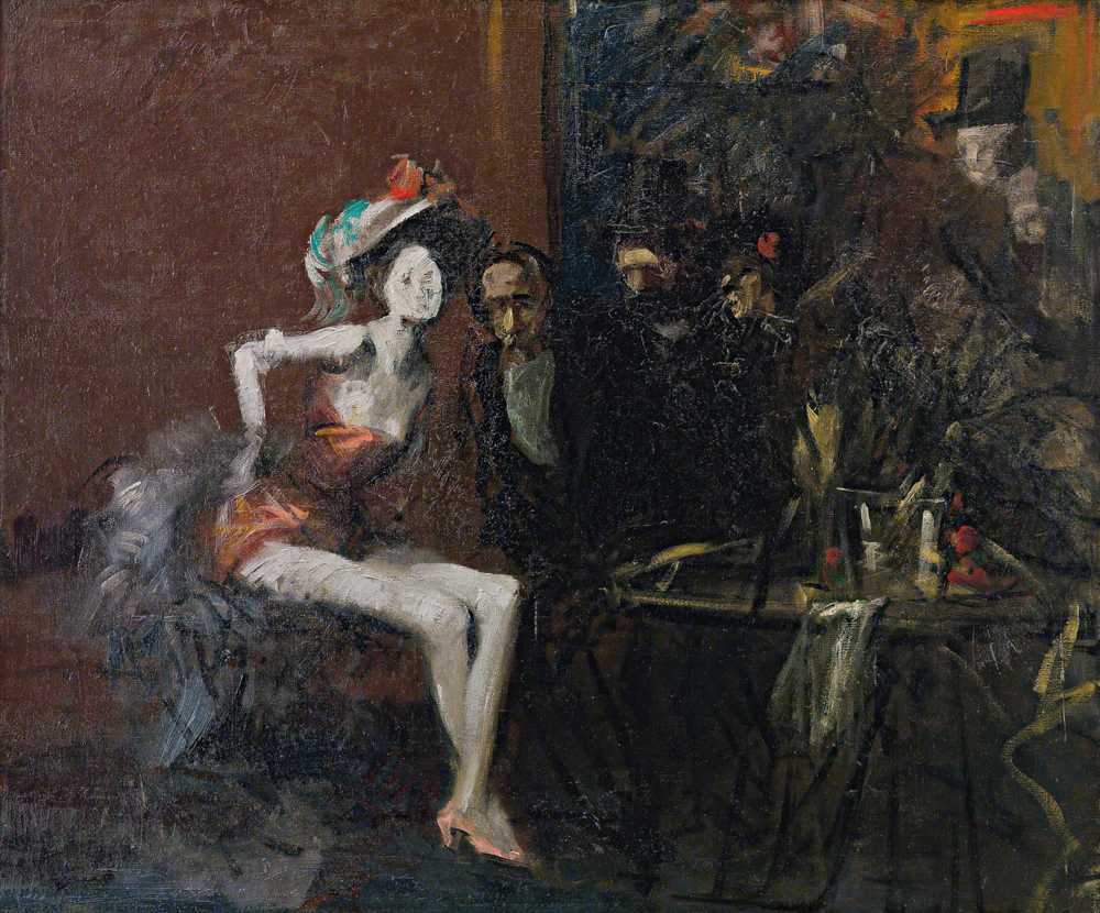 At the Cafe (circa 1920) - Jean Louis Forain