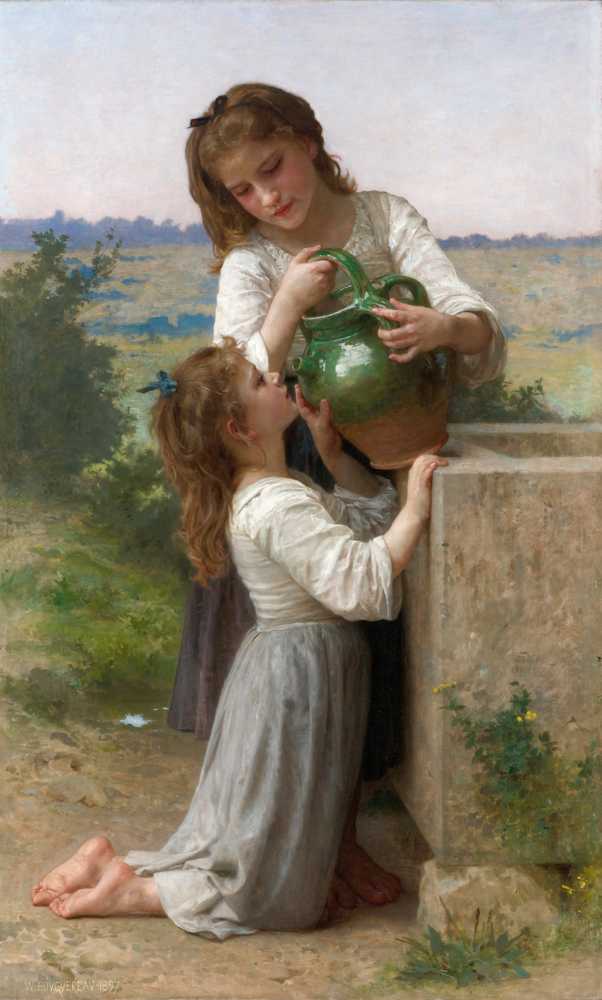 At The Fountain (1897) - William-Adolphe Bouguereau