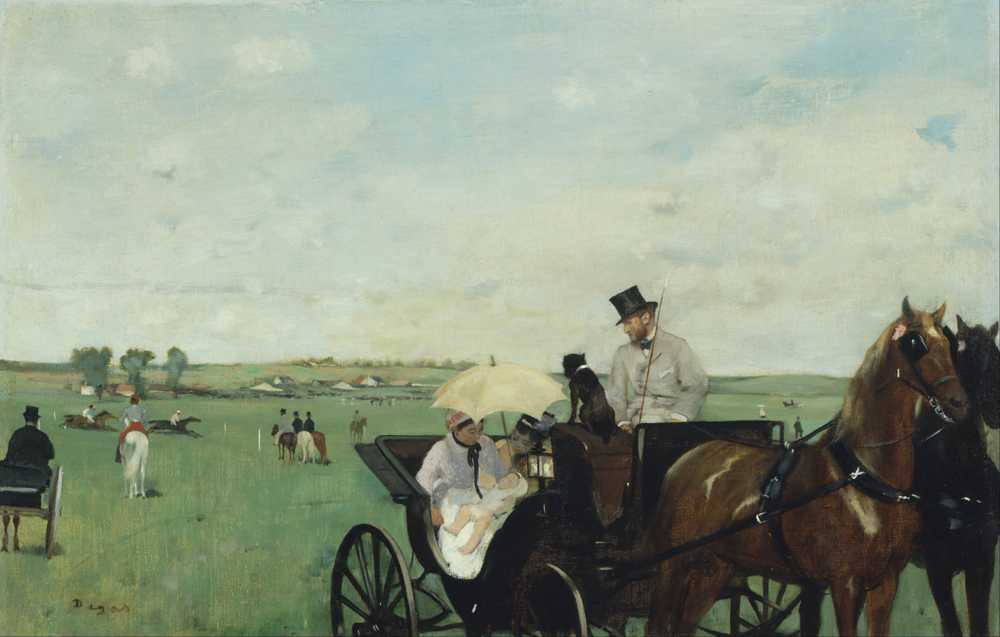At The Races In The Countryside (1869) - Edgar Degas