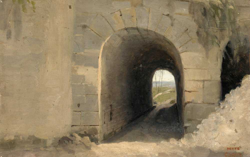 Auteuil-A Vaulted Passage - Jean Baptiste Camille Corot