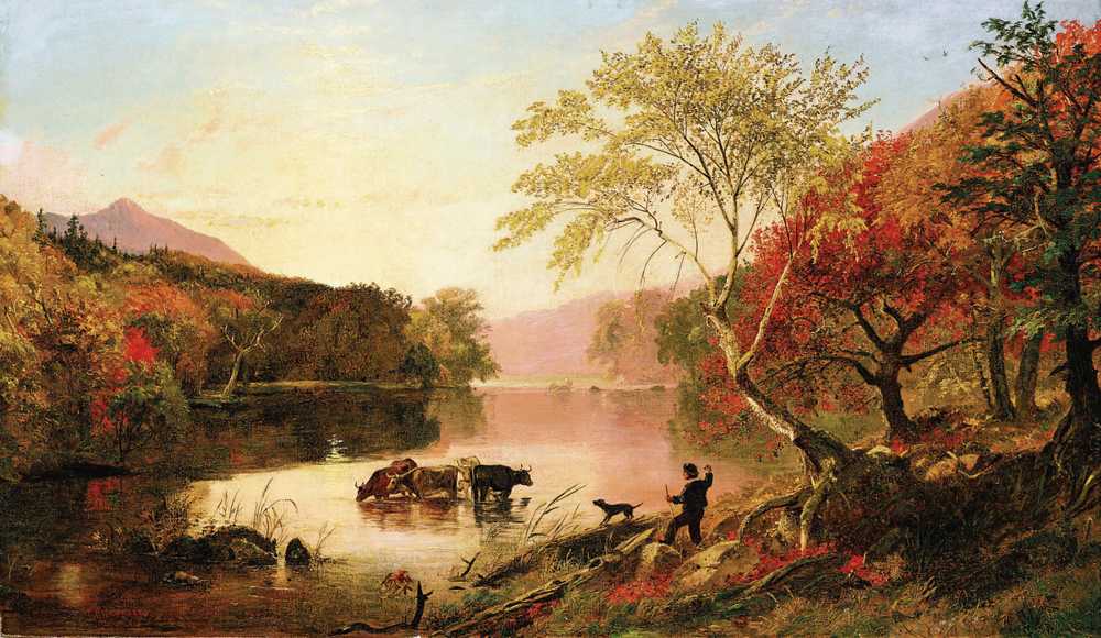 Autumn on the Hudson River (circa 1861) - Jasper Francis Cropsey