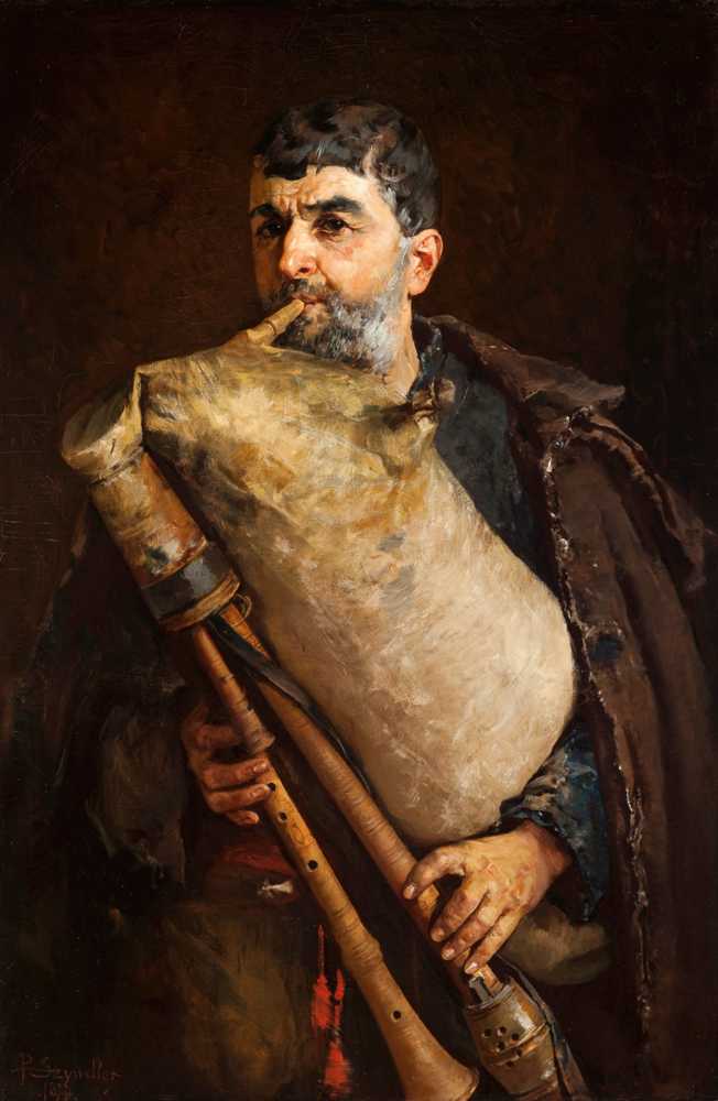Bagpipe Player (1879) - Pantaleon Józef Szyndler