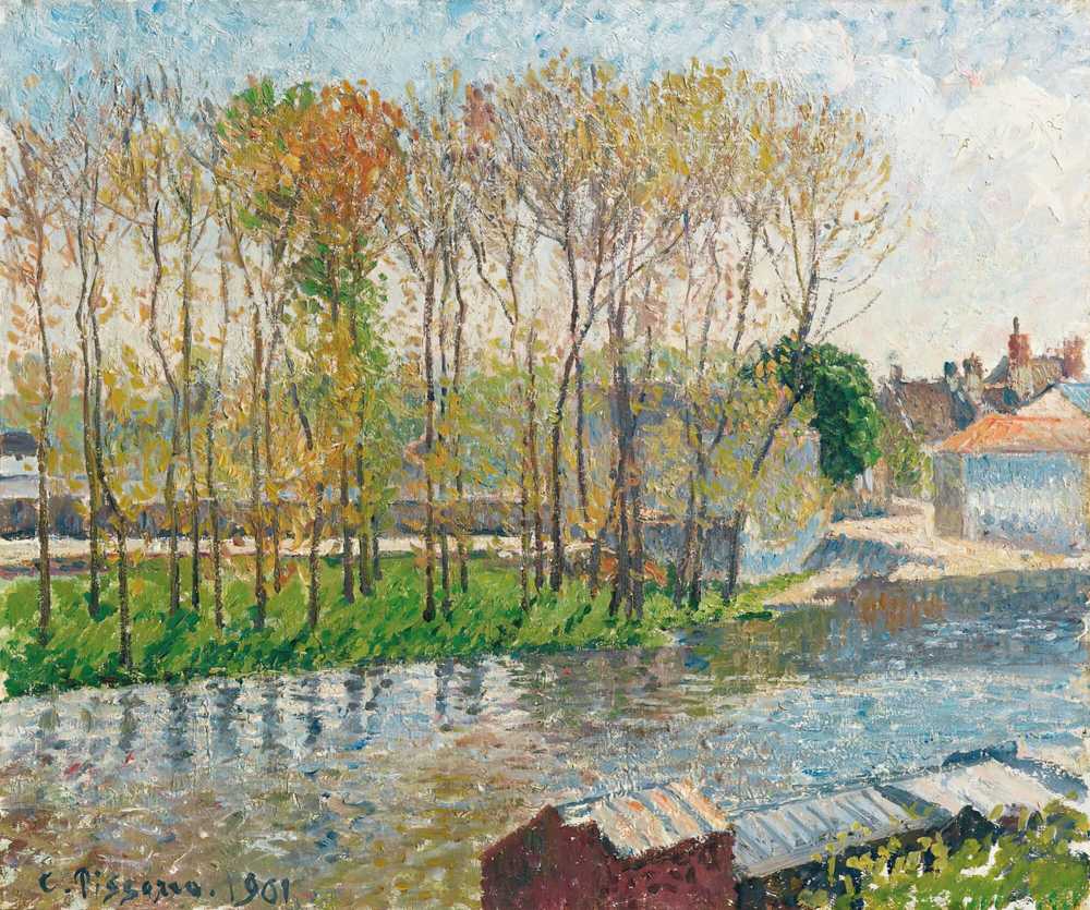 Banks of the Loing in Moret (1901) - Camille Pissarro