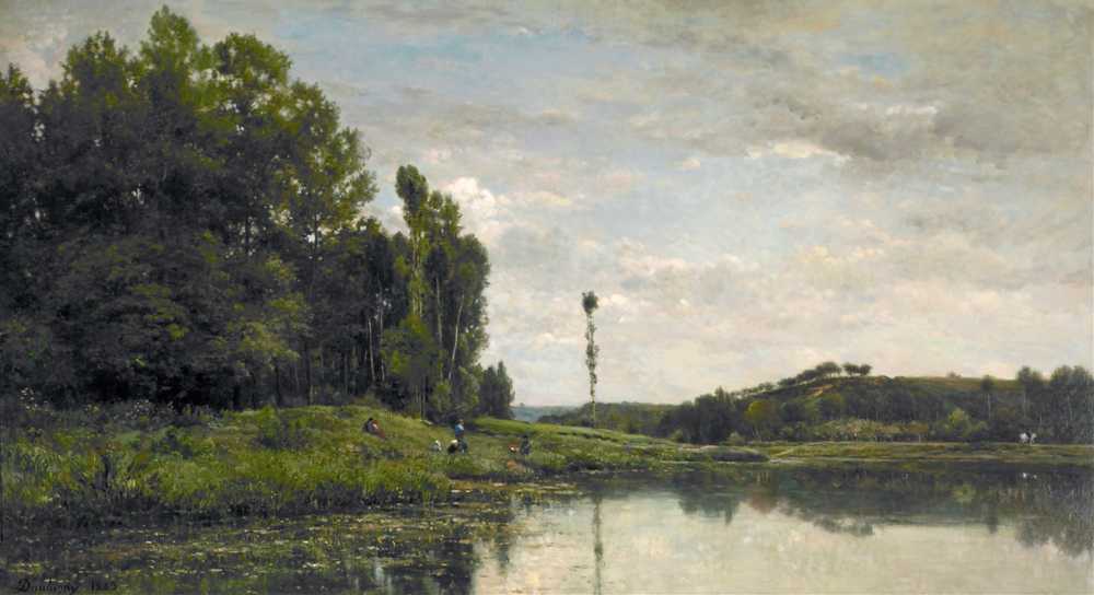 Banks of the Oise at Auvers (1863) - Charles-Francois Daubigny