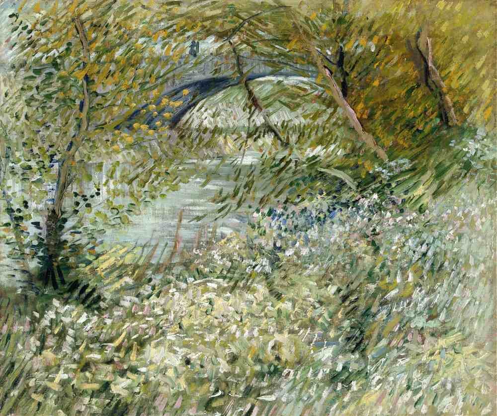 Banks of the Seine with Pont de Clichy in the Spring - Van Gogh