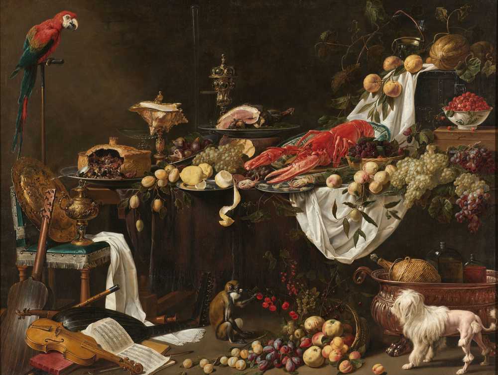 Banquet Still Life (1644) - Adriaen van Utrecht