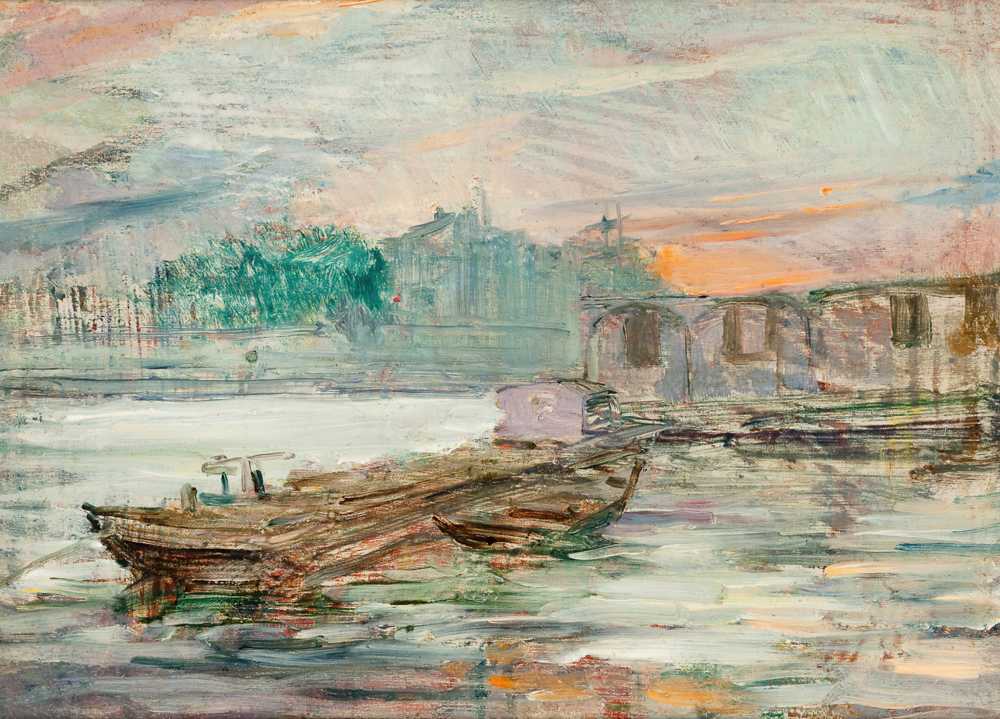 Barges on the Seine (1893) - Stanisław Wyspiański