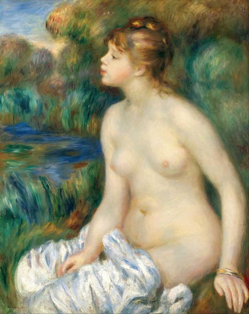 Bather (1891) - Auguste Renoir