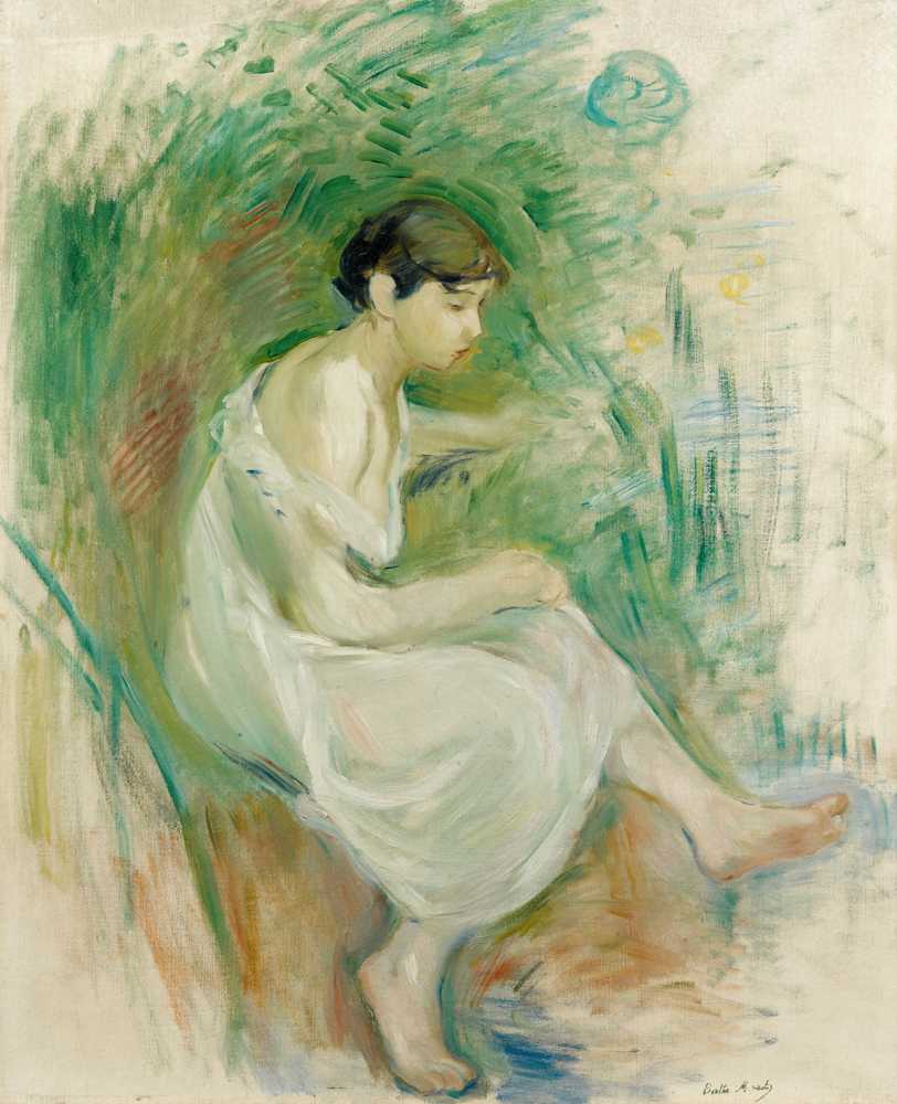 Bather In Shirt (1894) - Berthe Morisot