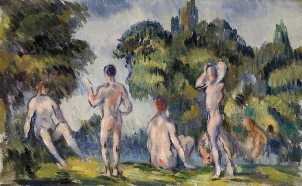 Bathers (1890) - Paul Cezanne
