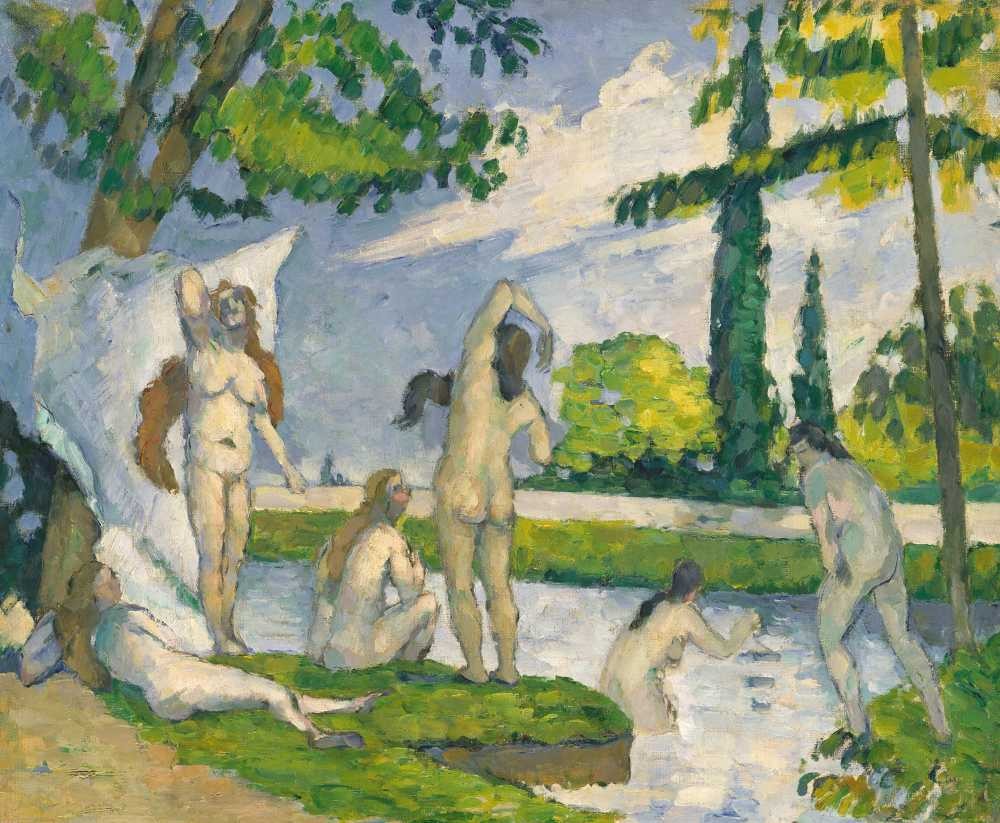 Bathers 5 - Paul Cezanne