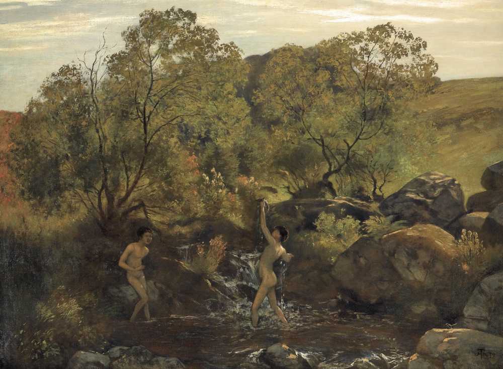 Bathing Boys (1879) - Hans Thoma