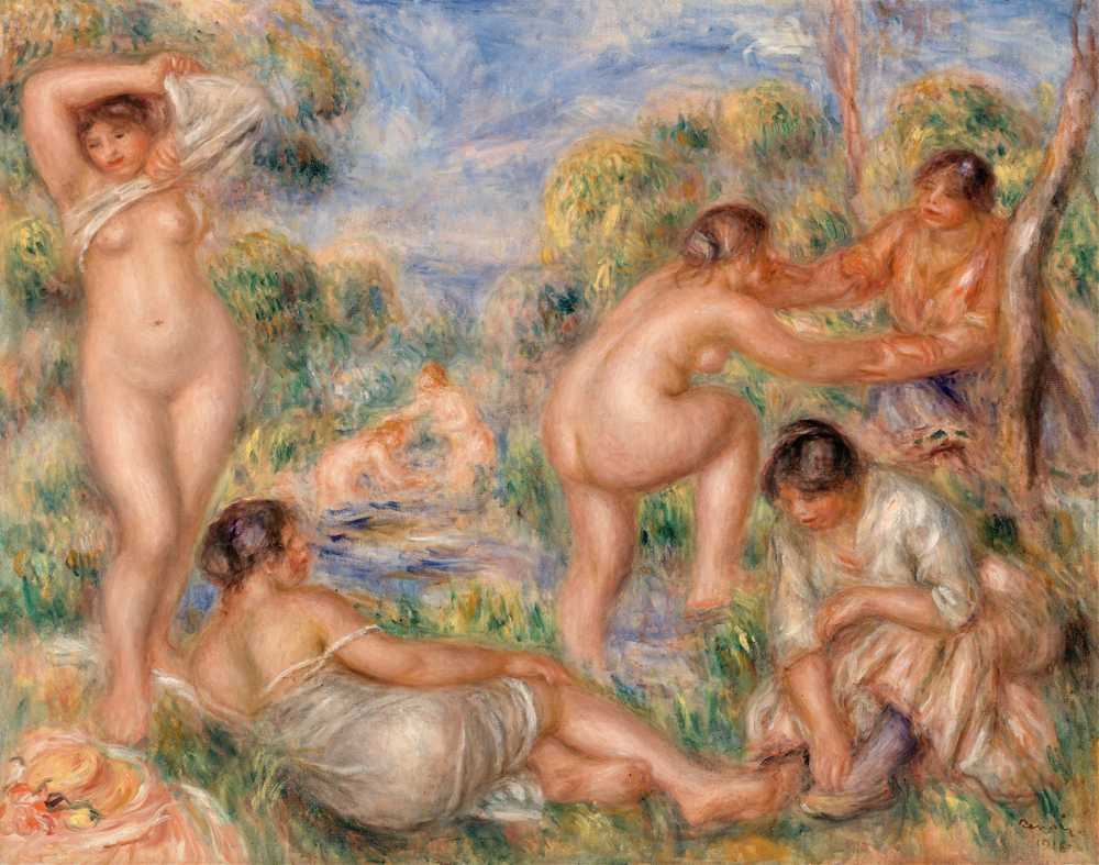 Bathing Group (1916) - Auguste Renoir