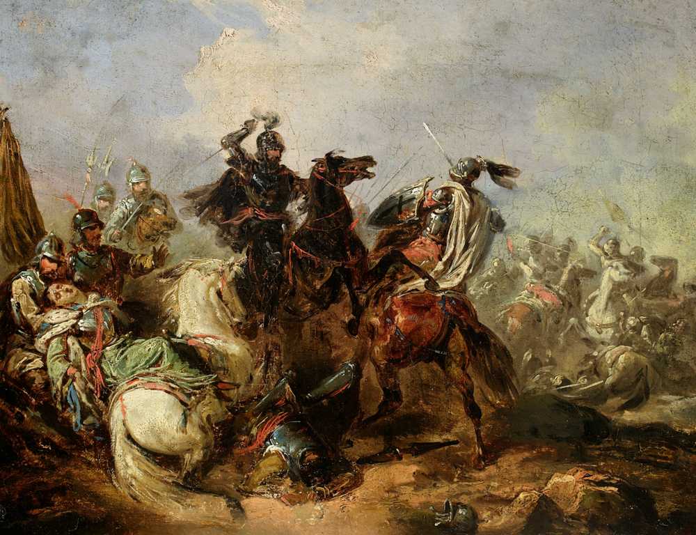 Battle of Lithuanians with the Teutonic knights - Henryk Pillati