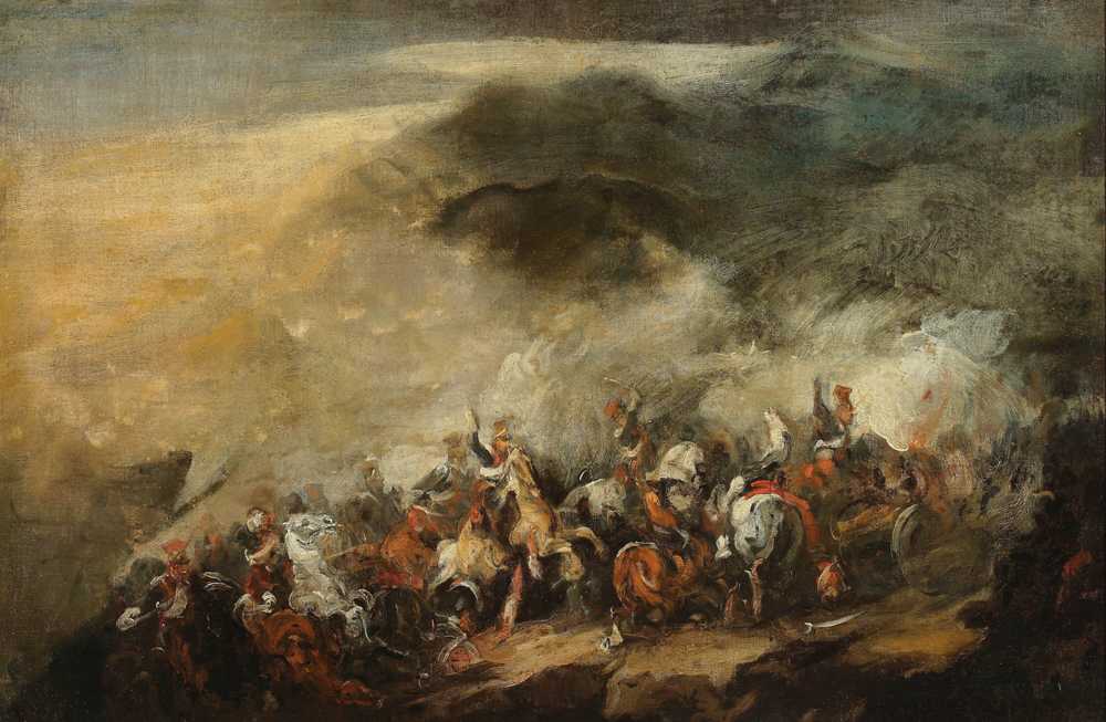 Battle of Somosierra (between circa 1840 and circa 1844) - Piotr Michałowski