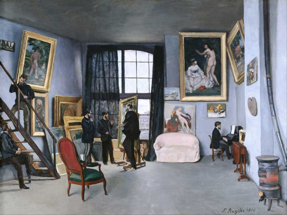 Bazille’s Studio (1870) - Frederic Bazille