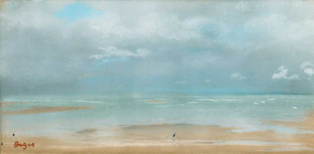 Beach At Low Tide (1869) - Edgar Degas