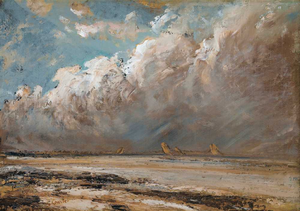 Beach in Normandy - Gustave Courbet