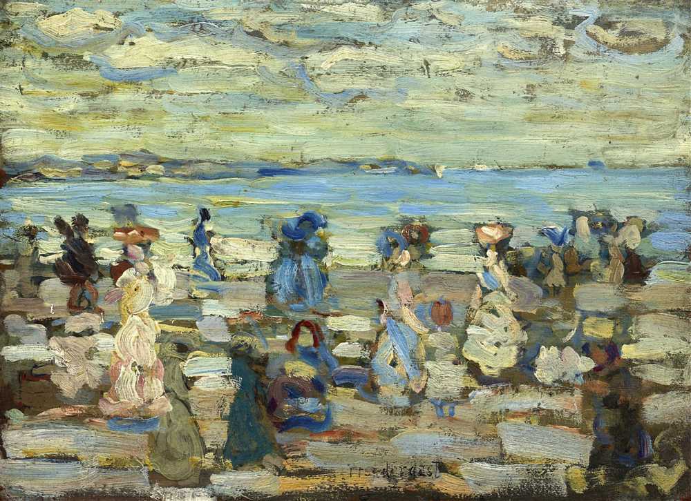 Beach Scene (c. 1907–1910) - Maurice Brazil Prendergast