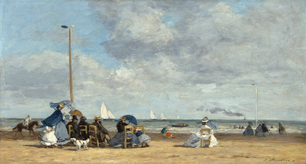 Beach at Trouville (1864-1865) - Eugene Boudin