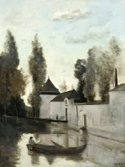 Beaune-la-Rolande. The Castle of La Motte-Bastille - Corot