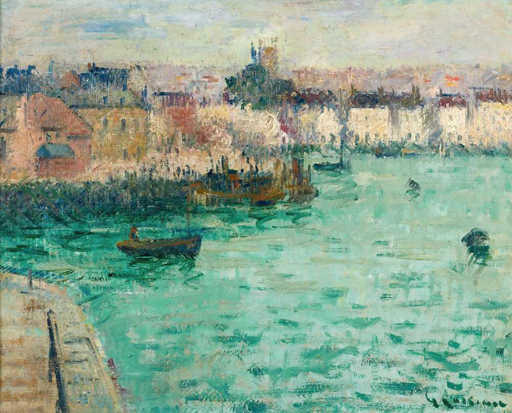 Before Port De Dieppe (circa 1928-1929) - Gustave Loiseau