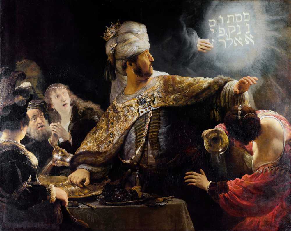 Belshazzar’s feast (from 1634 until 1639) - Rembrandt van Rijn