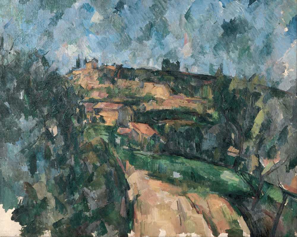 Bend Of The Road At The Top Of The Chemin Des Lauves (1904-1906) - Paul Cezanne